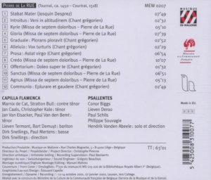 Pierre de la Rue - Missa de septem doloribus - Content