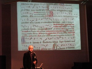 Hendrik Vanden Abeele with a fragment of B-Gu Ms 15 Hendrik Vanden Abeele with a fragment of B-Gu Ms 15