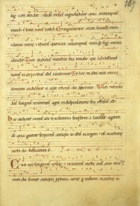 [Dendermonde, Sint-Pieters & Paulusabdij, Ms. Cod. 9, f168] Hildegard Ursula Psallentes