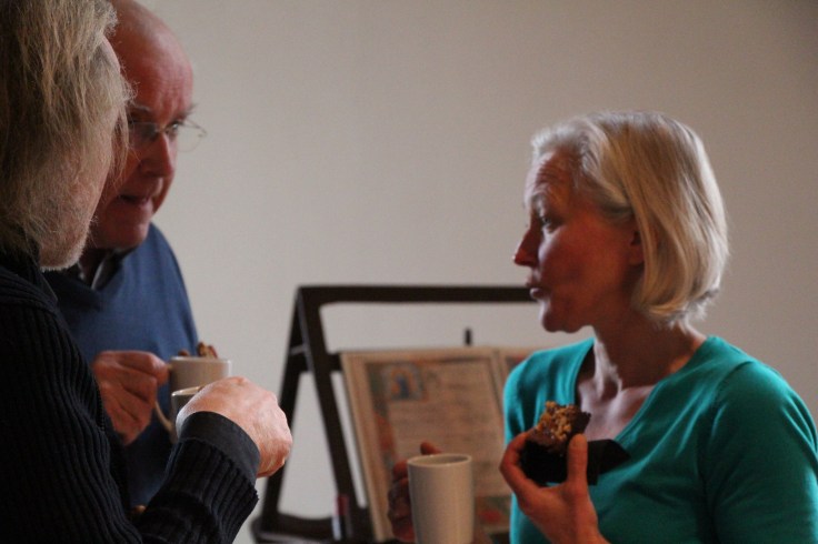 Visitors at lecture-recital Psallentes and Hendrik Vanden Abeele