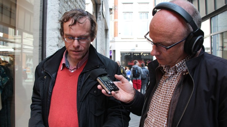 Maastricht Servaaslegende op straat Hendrik Vanden Abeele en Jurgen de Bruyn op stap
