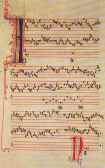 Perotinus' Alleluia Nativitas (organum triplum), here taken from Bessler & Gülke: Musik des Mittelalters and der Renaissance