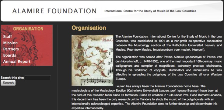 Hendrik Vanden Abeele @ Alamire Foundation