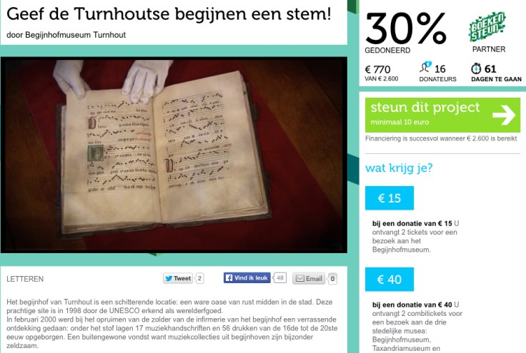 Dertig Procent Turnhout Processionale site Psallentes Hendrik Vanden Abeele