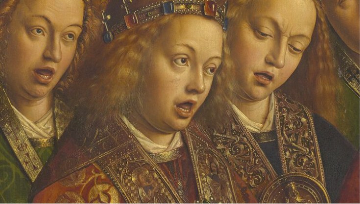 Triptycha Van Eyck Lam Gods. Psallentes Hendrik Vanden Abeele