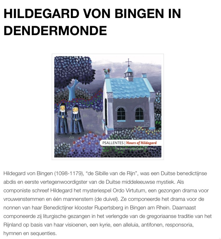 Hildegard in Dendermonde Psallentes