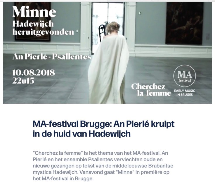 Psallentes An Pierlé Minne MA-festival 2018